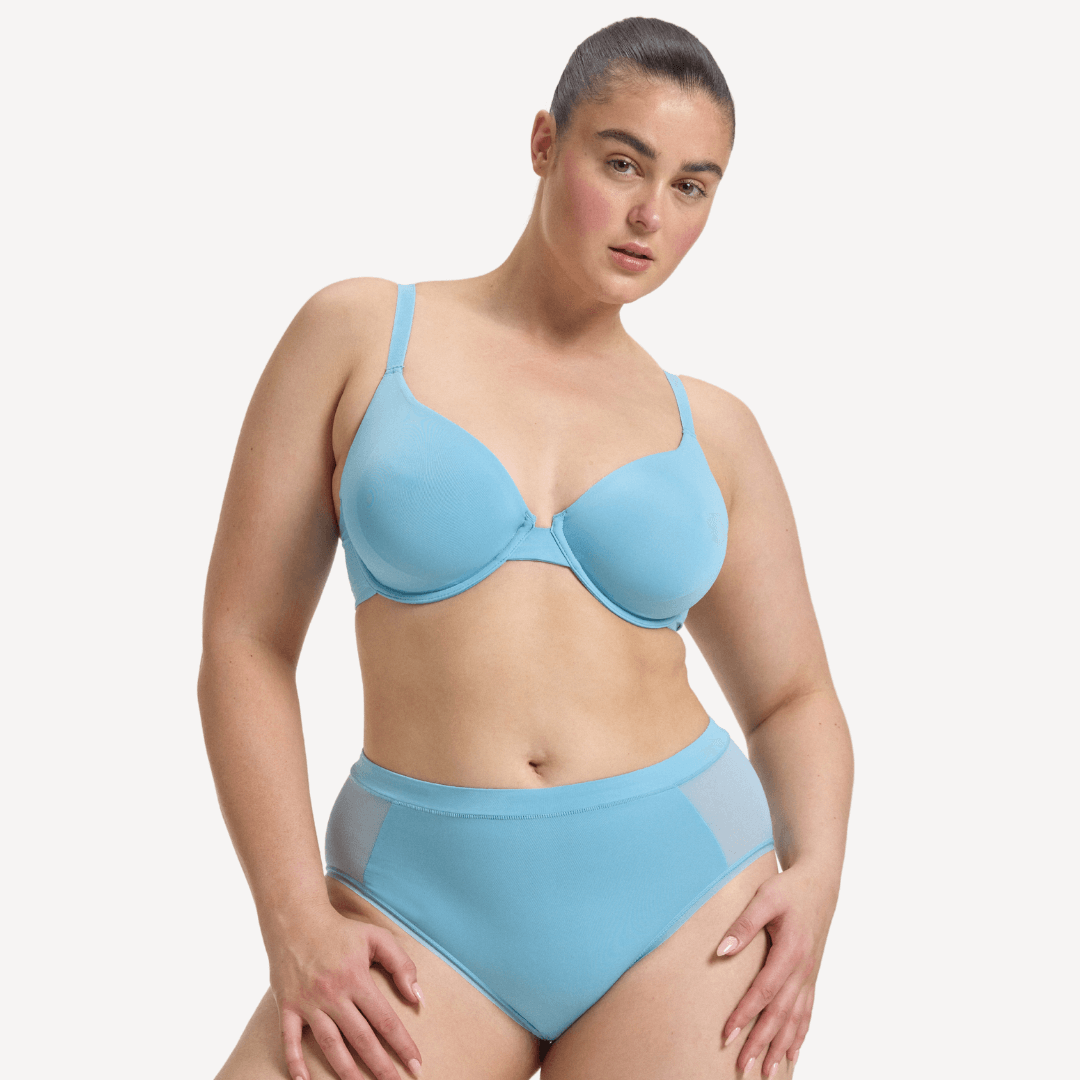 Unrivalled Wear and Forget Comfort | Blue T Shirt Bra | Nala