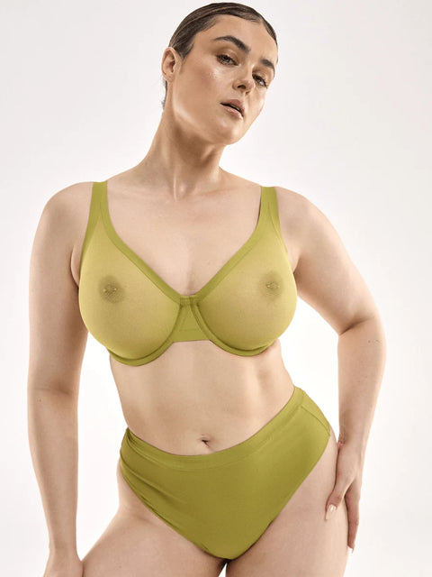 Mesh Plunge Bra