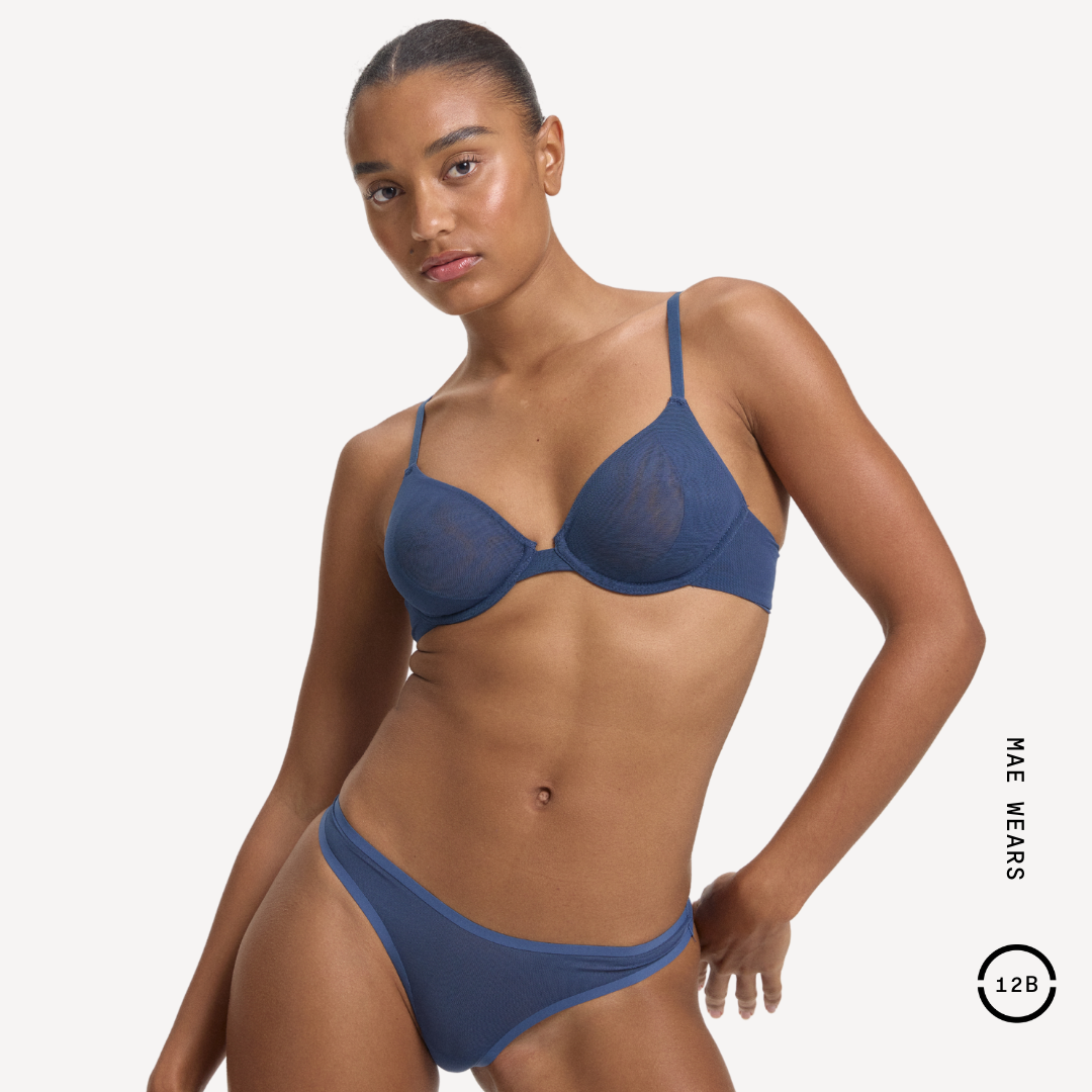 Mesh Underwire Bra