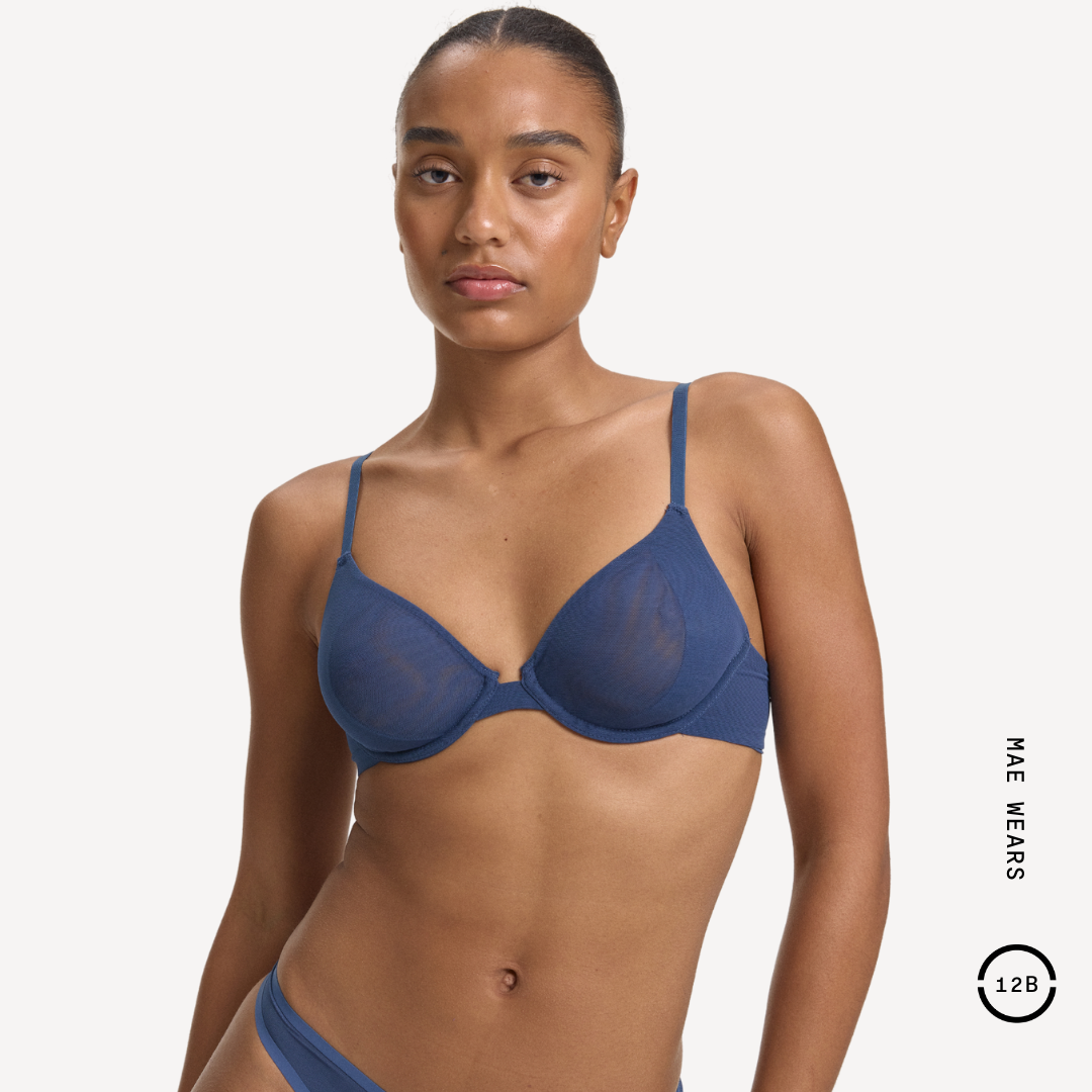 Mesh Underwire Bra