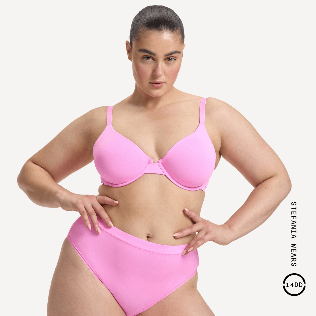 Unrivalled Wear and Forget Comfort | Pink T Shirt Bra | Nala