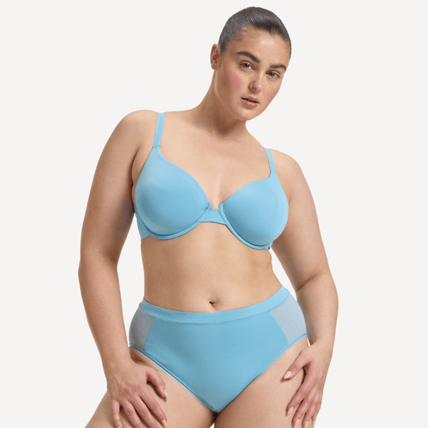 Unrivalled Wear and Forget Comfort | Blue T Shirt Bra | Nala