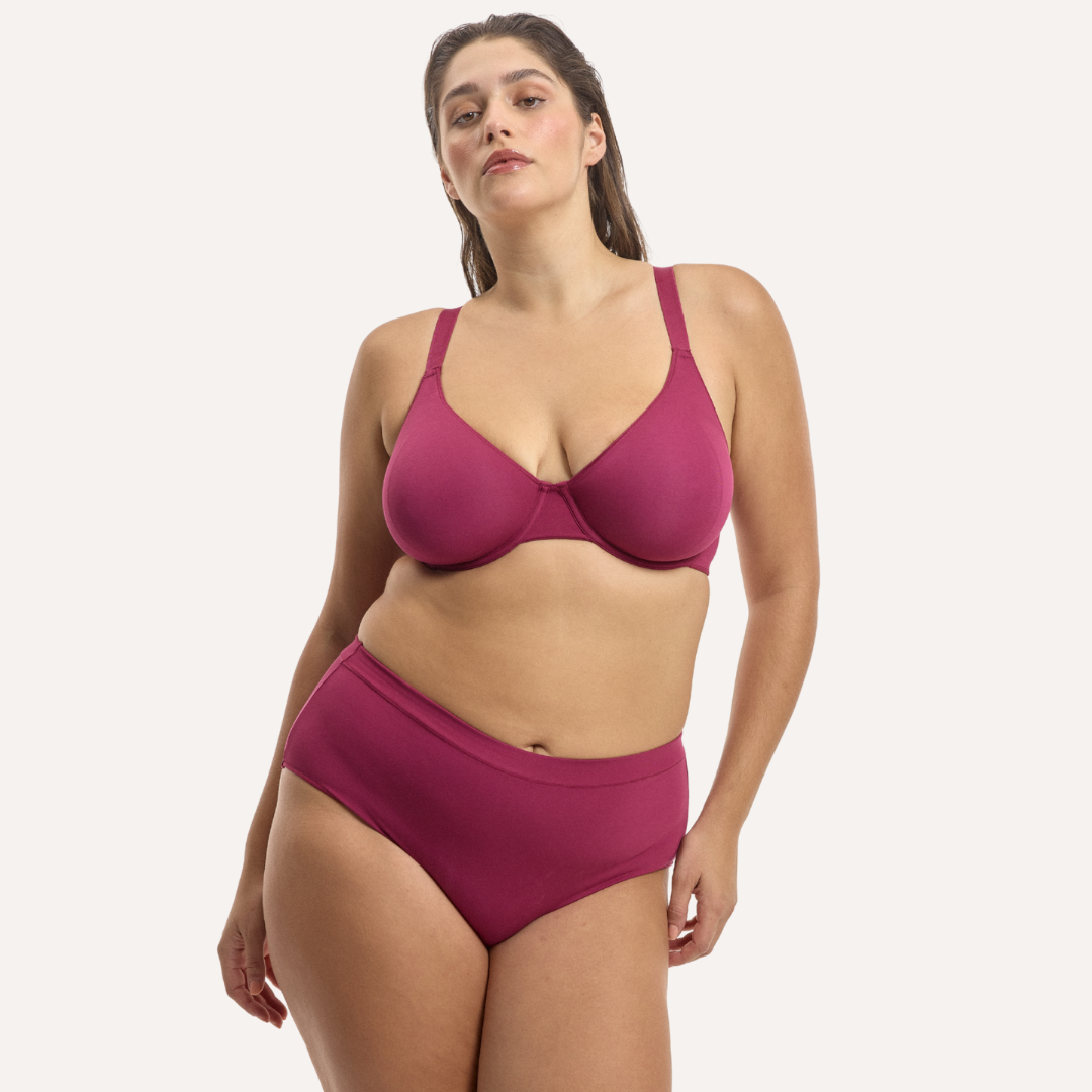 NATASHA / 2XL, XL / POMEGRANATE, 2XL / POMEGRANATE, 3XL / POMEGRANATE, 4XL / POMEGRANATE, 5XL / POMEGRANATE