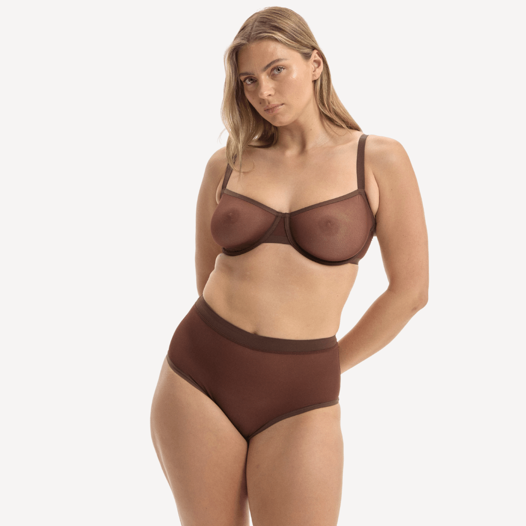 ZOE / M, L / CHOCOLATE MOUSSE, XL /  CHOCOLATE MOUSSE, 2XL / CHOCOLATE MOUSSE, 3XL / CHOCOLATE MOUSSE, 4XL / CHOCOLATE MOUSSE