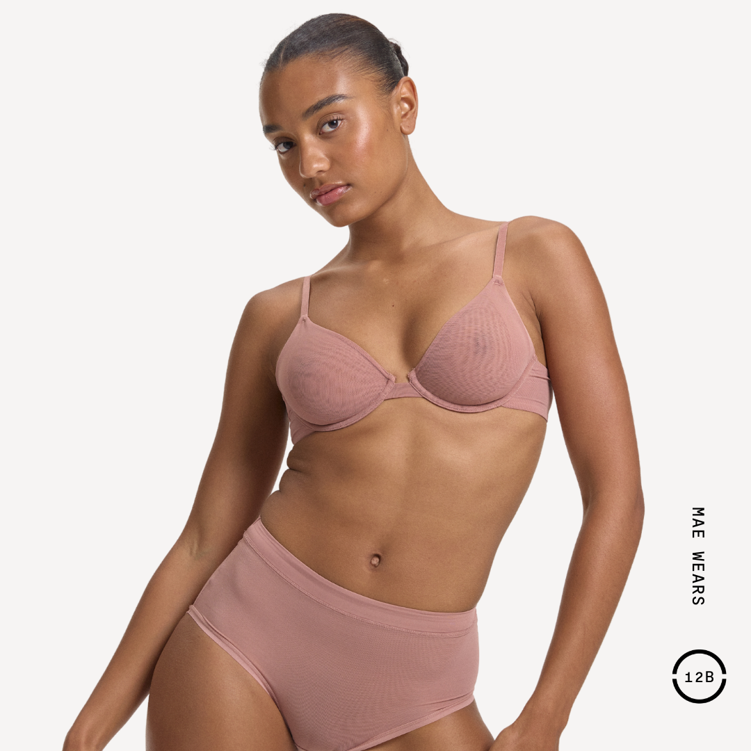 Mesh Underwire Bra