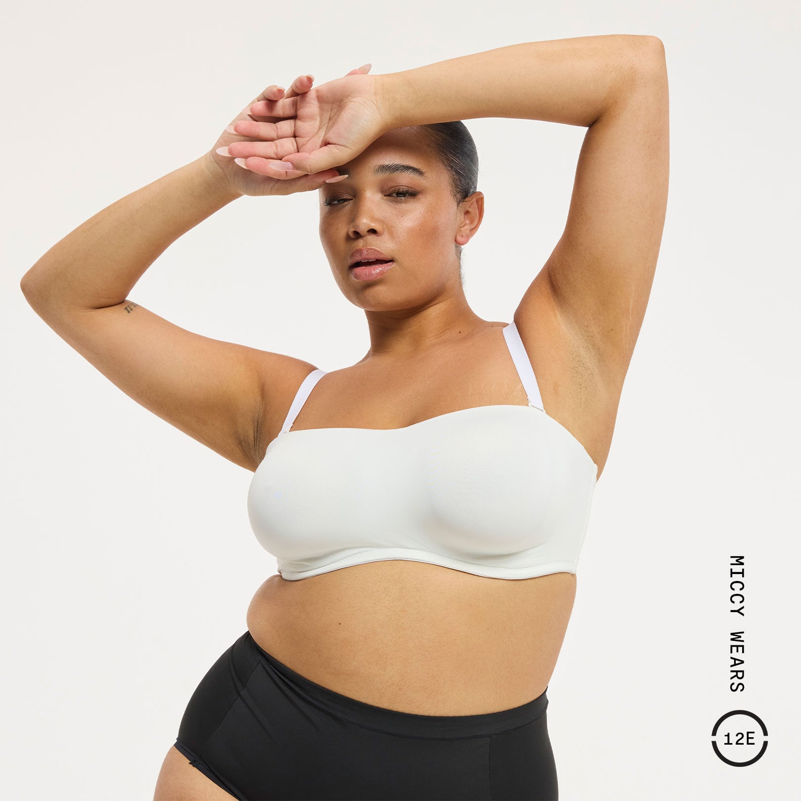 Sleek, Sexy and Supportive, White Strapless Bra