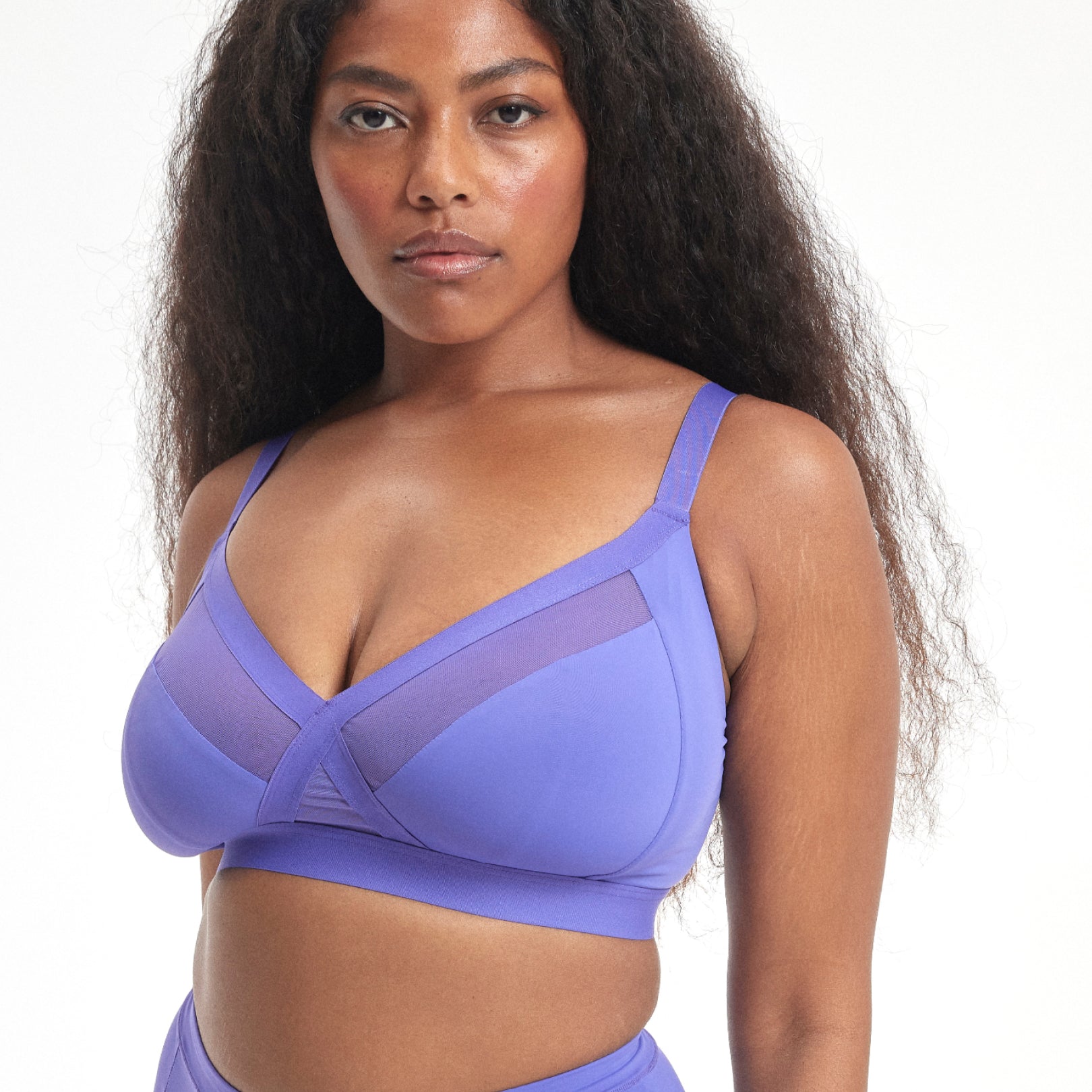 Plus Size Bra for Women Seamless Wire Free Bralette Lift Support