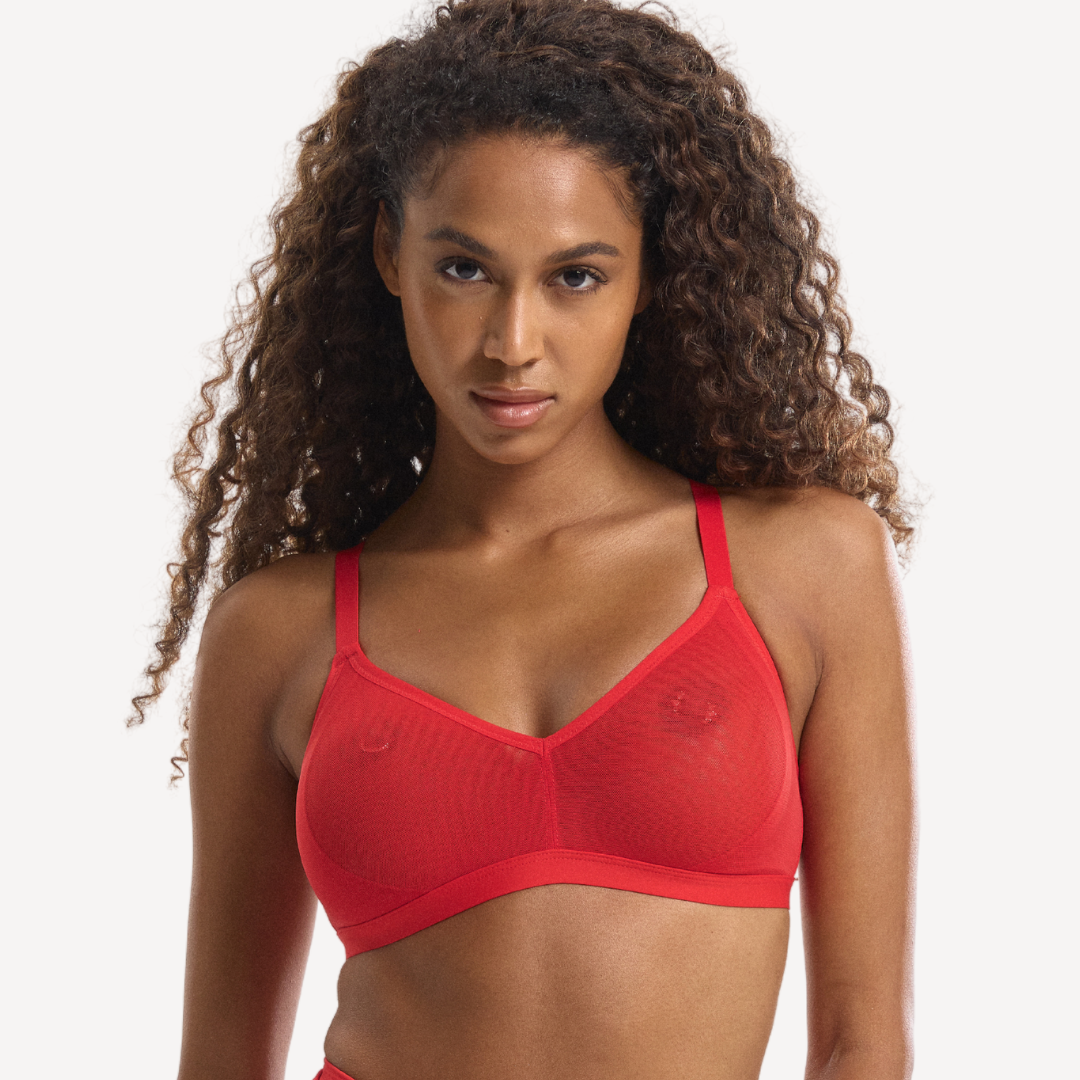 Mesh Comfort Wirefree Bralette