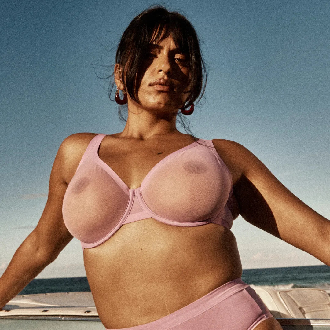 Mesh Plunge Bra
